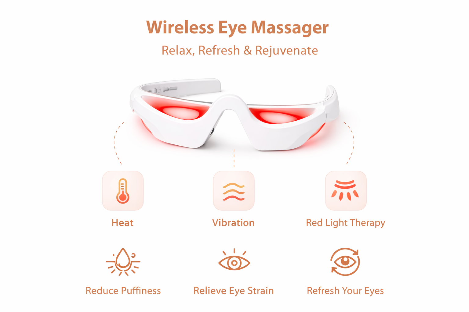 Red Light Eye Massager – Dark Circles & Fatigue Relief